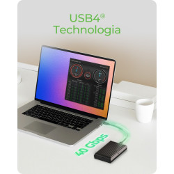 Obudowa SSD IB-1920M-C42 NNVMe SSD , USB4 GEN 3x2 (40GB) 