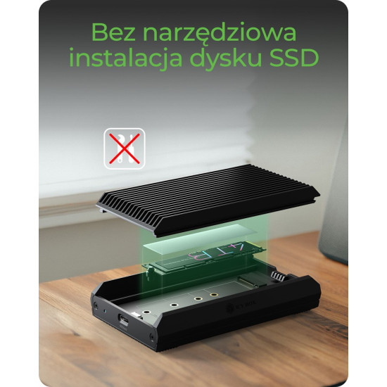 Obudowa SSD IB-1920M-C42 NNVMe SSD , USB4 GEN 3x2 (40GB) 