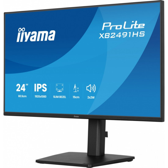Monitor 23.8 cala XB2491HS-B1  IPS,HDMI,DP,1ms,350cd, 1500:1,120Hz,2x2W,HAS150 (PIVOT)