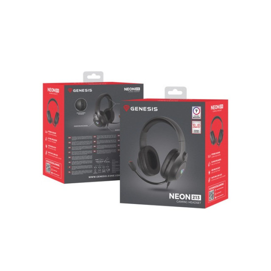 Słuchawki Genesis Neon 213 RGB mikrofon