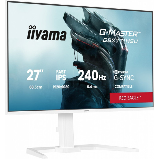 Monitor 27 cali GB2771HSU-W1 0.4ms,Fast IPS, HAS (150) PIVOT,        1xUSB 3.2, 1xUSB C, 240Hz, DP, 2xHDMI,Adaptive G-SYNC - 1920 x 1080 @48-240Hz Dis