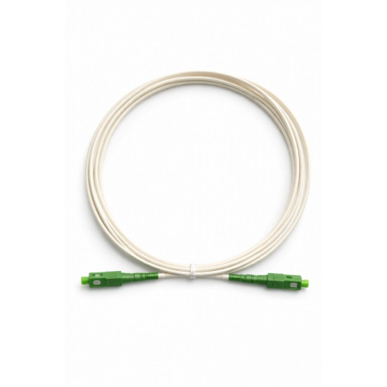 Patchcord światłowodowy SC-SC APC 3m biały