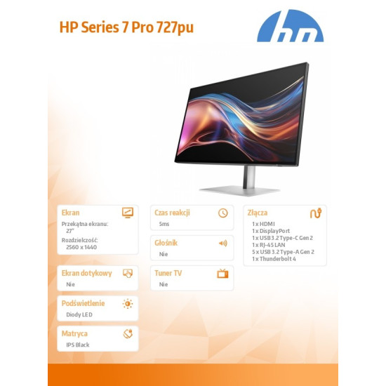 Monitor S7 Pro 727pu QHD Thunderbolt 4      8J9E6UT#ABB