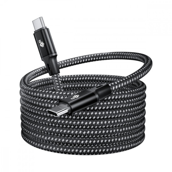 Kabel magnetyczny USB C-USB C 1m czarny