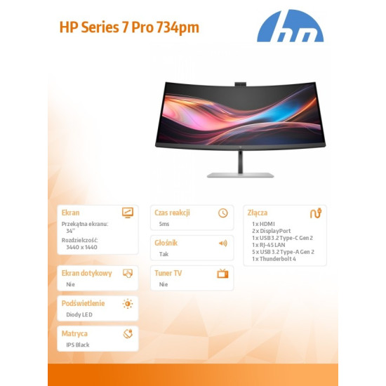 Monitor konferencyjny S7 Pro 734pm WQHD   8K157UT#ABB