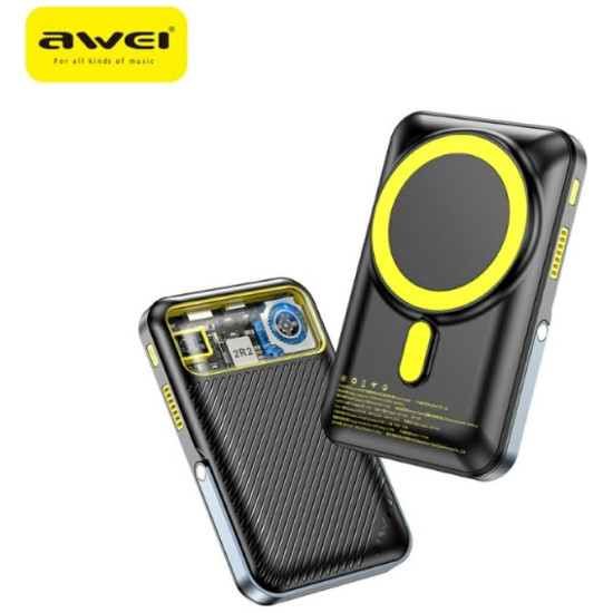 Powerbank PA-10 10000mAh MagSafe indukcyjny czarny 