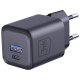 Ładowarka sieciowa Hyper Charger PD 33W GaN QC4+ PPS AFC FCP SCP USB-A USB-C czarna 