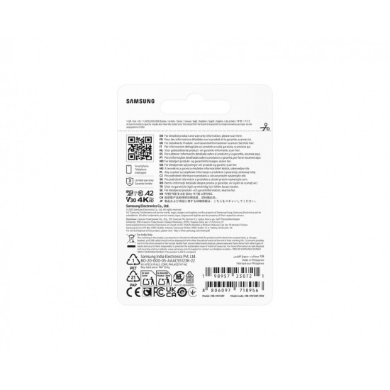 Karta pamięci MB-MH128T/WW T9 microSD 128GB 