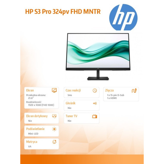 Monitor S3 Pro 324pv FHD       9U5C1AA#ABB