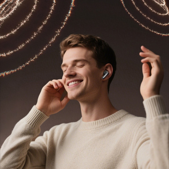 Słuchawki bezprzewodowe Bluetooth 6.0 TWS ANC TA19 czarne 