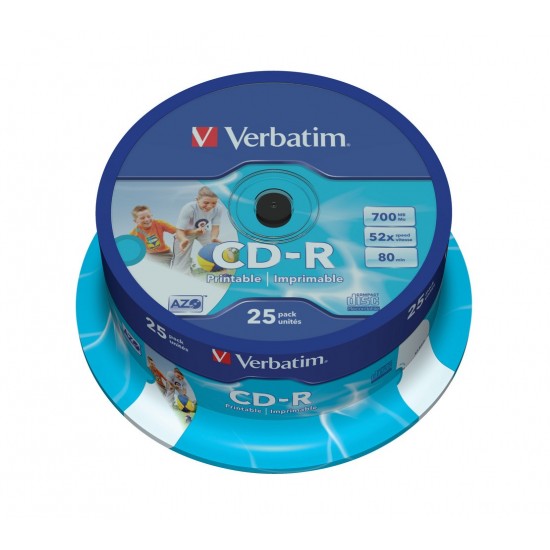 CD-R 52x 700MB 25P CB Printable   43439