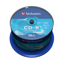 CD-R 52x 700MB 50P CB DL Ex Prot 43351