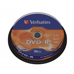 DVD-R 16x 4.7GB 10P CB           43523