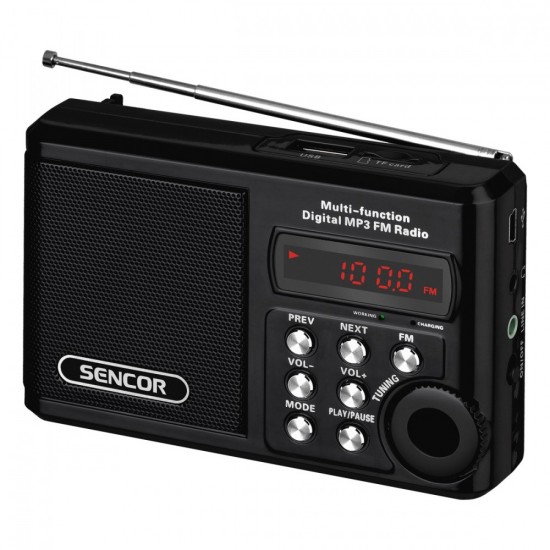 SRD 215 B KIESZONKOWE RADIO Z MP3,USB,SLOT NA KARTE SD    BATERIA LITOWA DO 10 GODZ.
