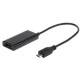 Adapter MHL(M)->HDMI(F)+USB Micro(BF)(5 PIN) 16cm 