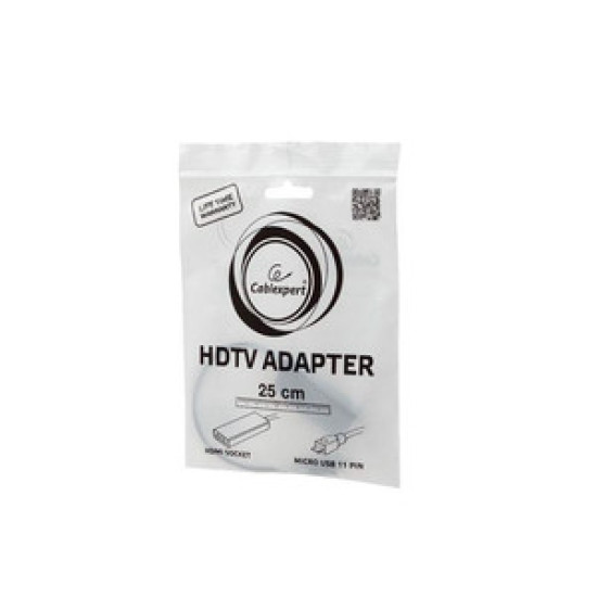 Adapter MHL(M)->HDMI(F)+ USB Micro(BF)(11 PIN) 16cm 