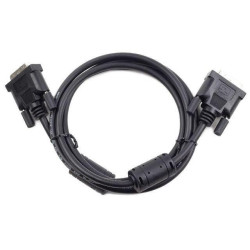 Kabel DVI-D(M)/DVI-D(M)(24+1) Dual Link Ferryt 1.8M Czarny 