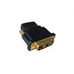 Adapter HDMI(F)->DVI(M) pozłacane końcówki