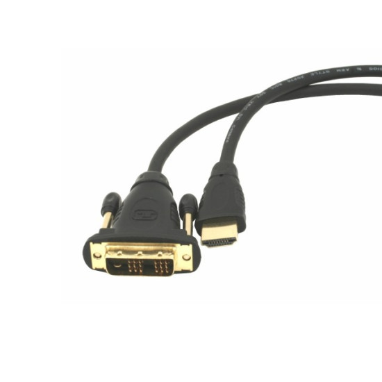 Kabel HDMI-DVI 1.8M (pozłacane końcówki)