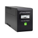 UPS LINE-INTERACTIVE 600VA 2X PL 230V, PURE SINE    WAVE, RJ11/45 IN/OUT, USB, LCD