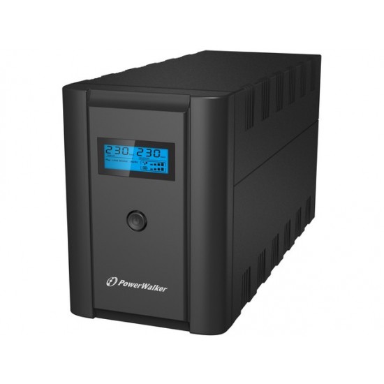 UPS LINE-INTERACTIVE 2200VA 2X 230V PL + 2X IEC OUT,RJ11/RJ45 IN/OUT, USB, LCD
