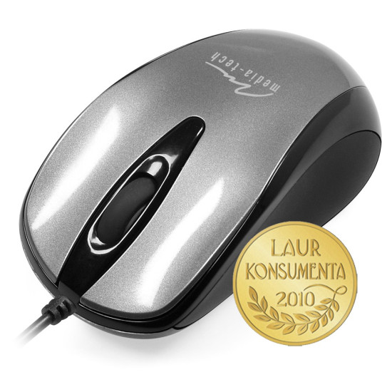Mysz optyczna 800dpi srebrna MT1091S