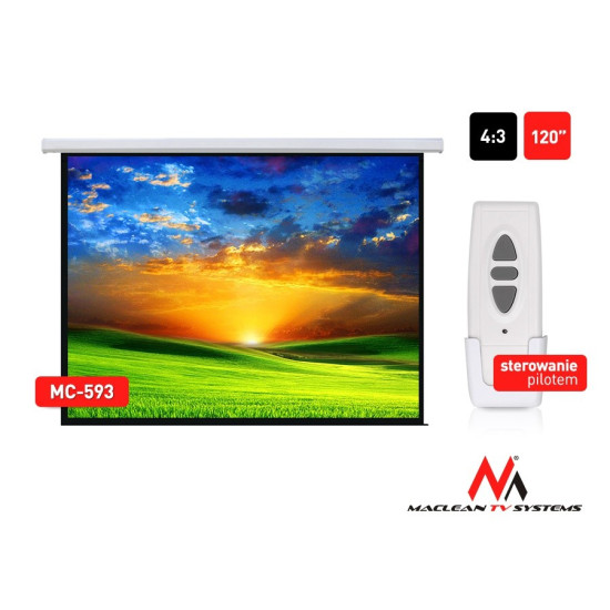 Ekran projekcyjny elektryczny MC-593 120