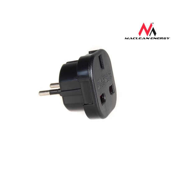 Przejściówka adapter EU na UK MCE72 Czarna 