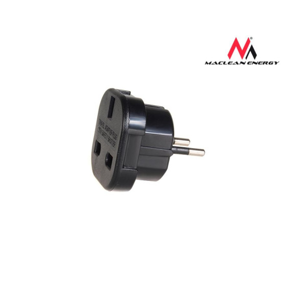 Przejściówka adapter EU na UK MCE72 Czarna 