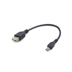 KABEL USB MICRO BM->AF USB 2.0 OTG 15CM długi wtyk 