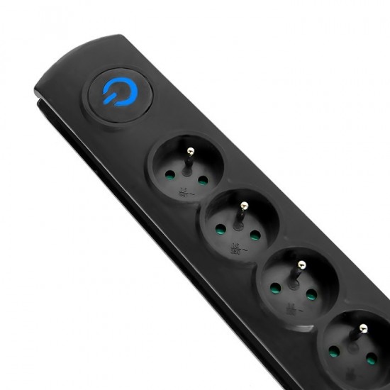 Listwa antyprzepięciowa, 6 gniazd; 1,8m 