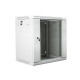 Szafa instalacyjna wisząca 19' 12U 600X450mm szara (drzwi       szklane)