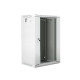 Szafa instalacyjna wisząca 19' 18U 600X450mm szara (drzwi       szklane)
