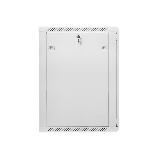 Szafa instalacyjna wisząca 19 18U 600X600mm szara (drzwi szklane)
