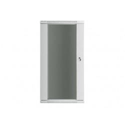 Szafa instalacyjna wisząca 19' 27U 600X450mm szara (drzwi       szklane)