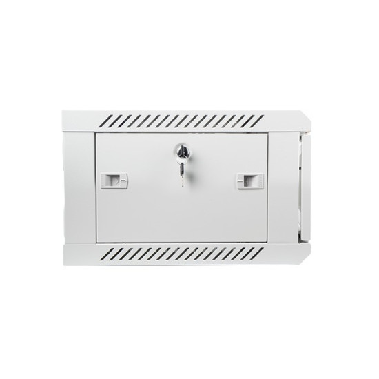 Szafa instalacyjna wisząca 19' 4U 600X450mm szara (drzwi        szklane)