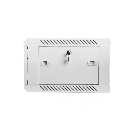 Szafa instalacyjna wisząca 19' 4U 600X450mm szara (drzwi        szklane)