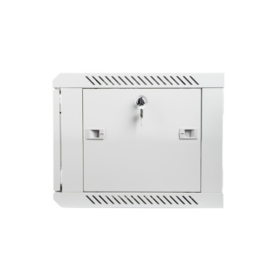 Szafa instalacyjna wisząca 19' 6U 600X450mm szara (drzwi        szklane)