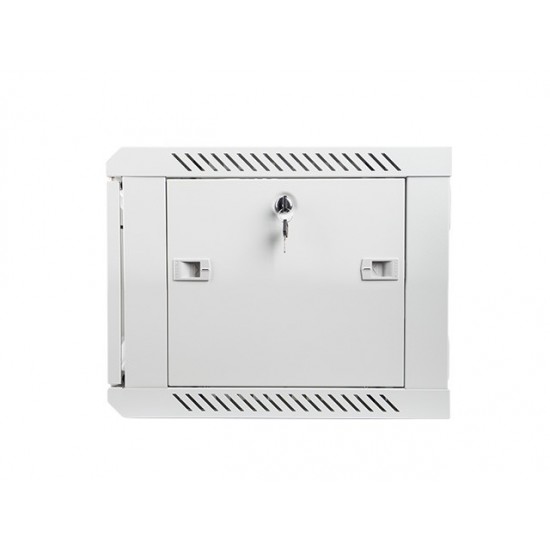 Szafa instalacyjna wisząca 19' 6U 600X450mm szara (drzwi        szklane)