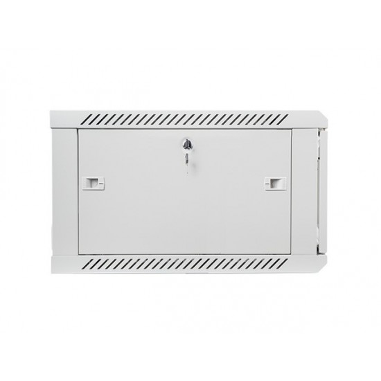 Szafa instalacyjna wisząca 19' 6U 600X600mm szara (drzwi        szklane)