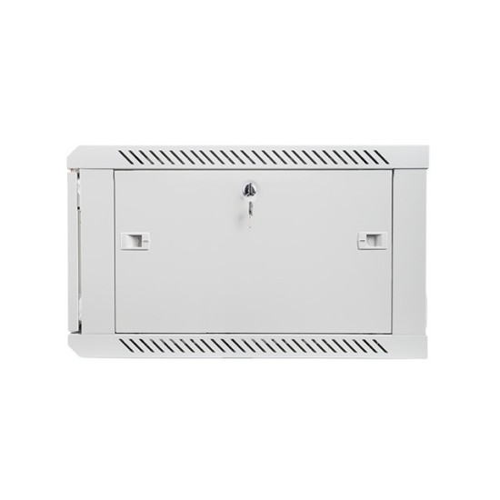 Szafa instalacyjna wisząca 19' 6U 600X600mm szara (drzwi        szklane)