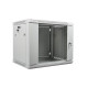 Szafa instalacyjna wisząca 19' 9U 600X450mm szara (drzwi        szklane)