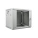 Szafa instalacyjna wisząca 19' 9U 600X450mm szara (drzwi        szklane)