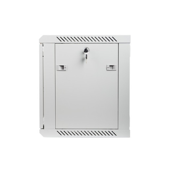 Szafa instalacyjna wisząca 19' 9U 600X450mm szara (drzwi        szklane)