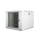 Szafa instalacyjna wisząca 19' 9U 600X600mm szara (drzwi        szklane)