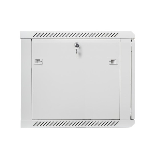 Szafa instalacyjna wisząca 19' 9U 600X600mm szara (drzwi        szklane)