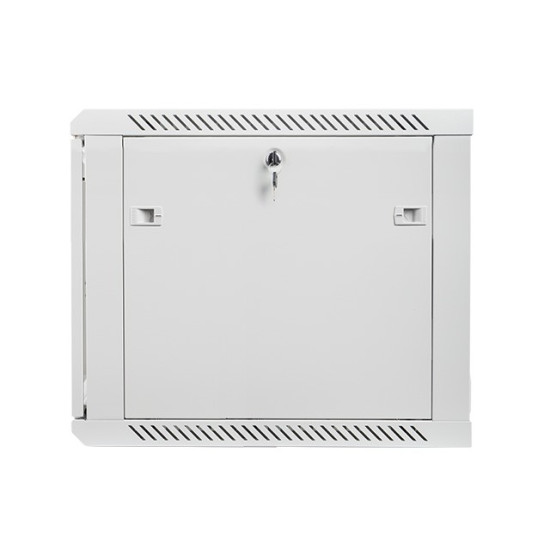 Szafa instalacyjna wisząca 19' 9U 600X600mm szara (drzwi        szklane)
