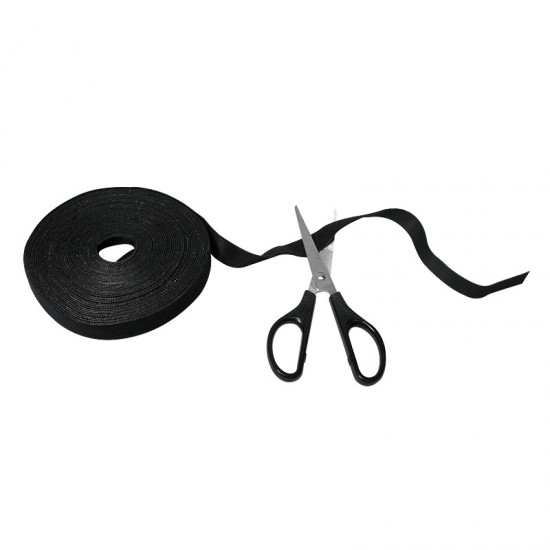 Organizator kabli, rolka długość 10m, czarny 