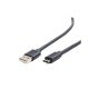 Kabel USB 2.0 typu AC AM-CM 1.8m czarny 