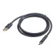 Kabel USB 2.0 typu AC AM-CM 1m czarny 